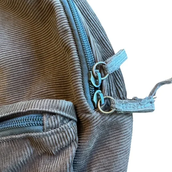 Vintage Billabong Small Women’s Surf Brown Corduroy Retro Backpack - Picture 3 of 8